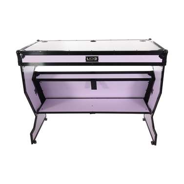 UDG Ultimate Portable Z-Style DJ Table Plus w/ Wheels (White)