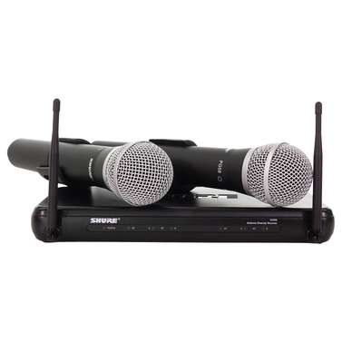 Shure SVX288PG58 Dual Wireless Handset Mic System J9