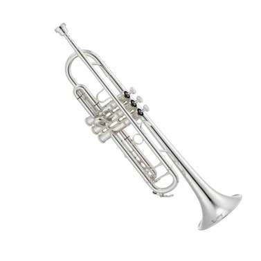 Jupiter Trumpet Bb Yellow BrassBell, Reversed Lead-Pipe, Monel Piston – Silver-Plated