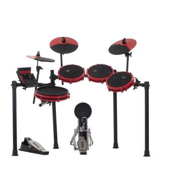 Alesis Nitro Max Special Edition Red 5-Piece All Mesh Drum Kit