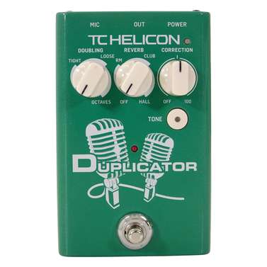 TC Helicon Duplicator Vocal Effects Stompbox w/ Doubling, Reverb & Pitch Correction