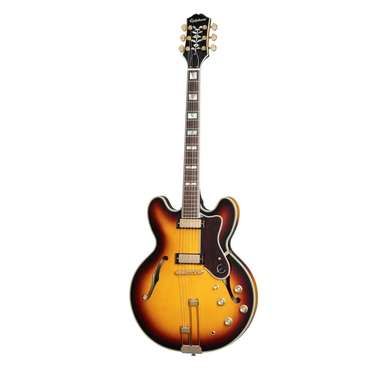 Epiphone Sheraton Frequensator Semi-Hollow Guitar (Vintage Sunburst) inc Gig Bag