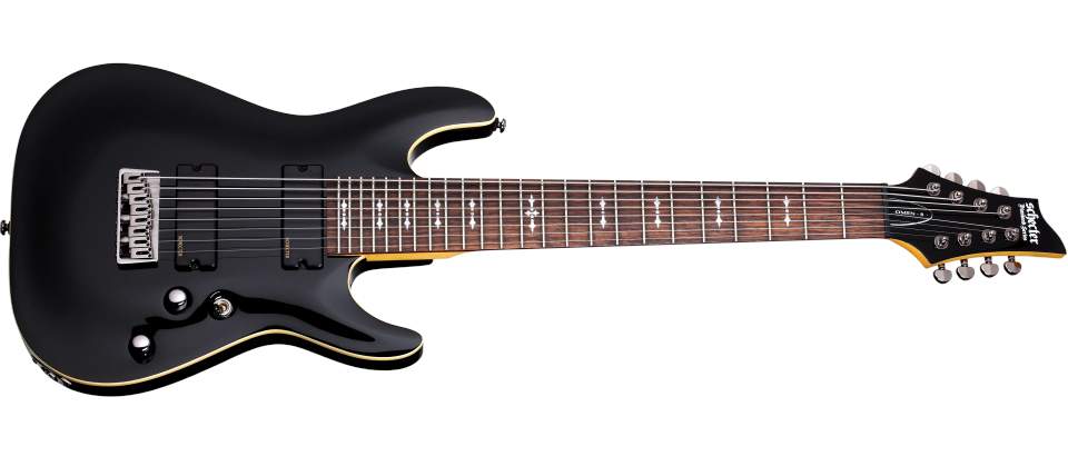 Schecter Omen 8 - Gloss Black - Rent from $7.44/week - Musicorp