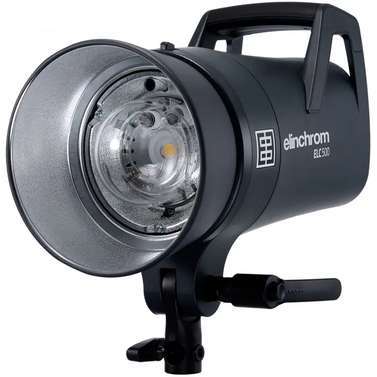 Elinchrom ELC 500ws Studio Flash Head + Reflector