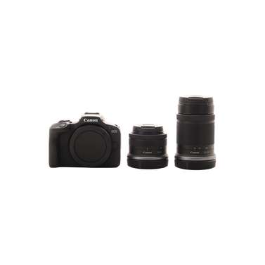 Canon EOS R100 Body w/RF-S 18- 45mm & RF-S 55-210mm IS STM Lens Compact System Camera