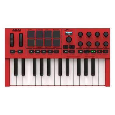 Akai MPK Mini mk4 Compact Keyboard & Pad Controller w/ Encoders & Software (Red)