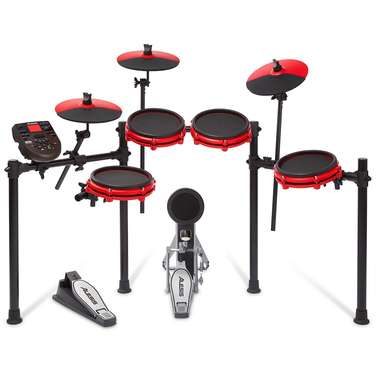 Alesis Nitro Mesh 5-Piece Mesh Electronic Drum Kit & 3 Cymbals