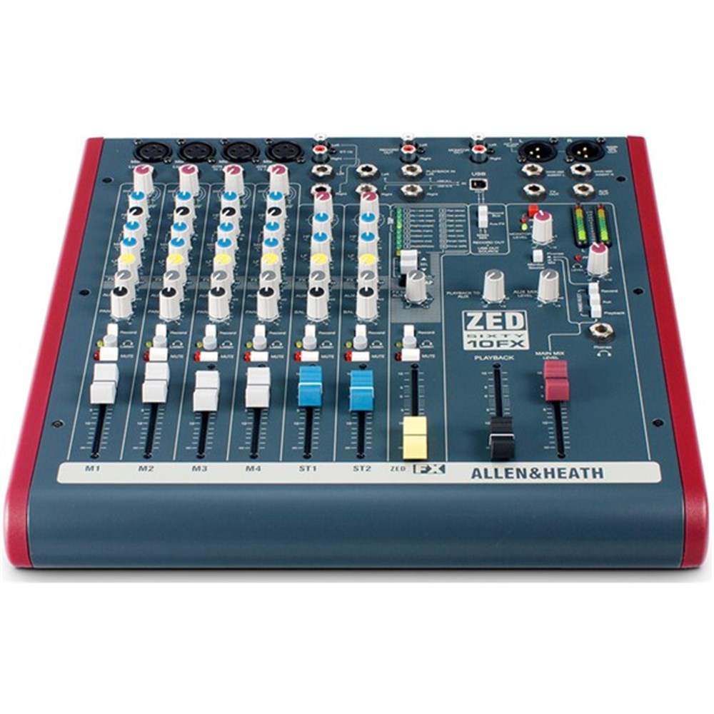 Allen & Heath ZED60-10FX Multipurpose USB Mixer w/ FX - Rent from