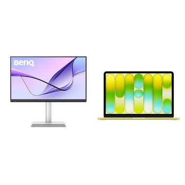 Apple BenQ MA270S 27" 5K Gloss Monitor with MacBook Neo 6C/5C, 8GB, 256GB SSD
