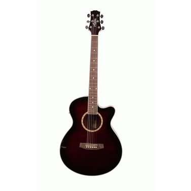 Ashton SL29CEQWRS Slimline Acoustic Guitar w/ Cutaway & EQ