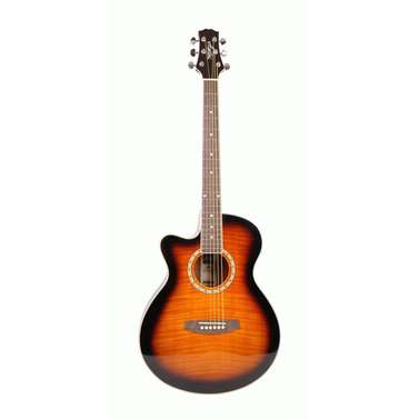 Ashton SL29CEQLTSB Slimline Acoustic Guitar w/ Cutaway & EQ