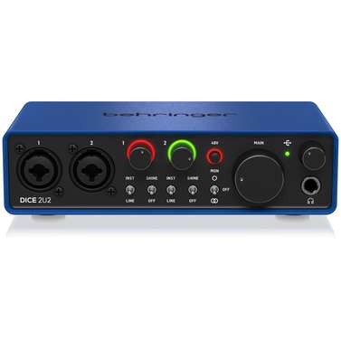 Behringer Dice 2U2 2x2 USB Audio Interface (24-Bit/192kHz)