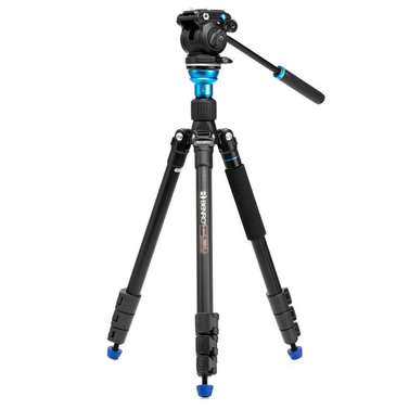 Benro A1883F Aero2 Travel Video Tripod Kit, Aluminium, Leveling Column, S2PRO Head