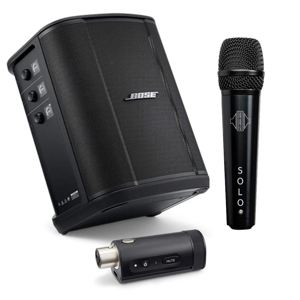 Bose S1 Pro+ Wireless Pack w/ XLR Transmitter & Sontronics Solo
