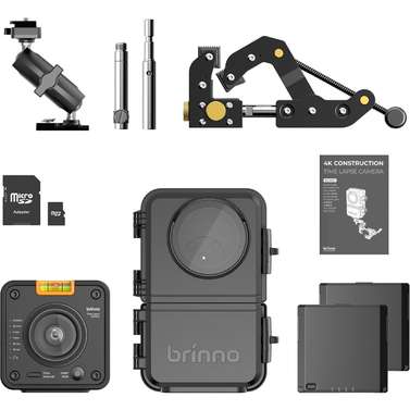 Brinno BCC5000 WIFI 4K Construction Time Lapse Camera Bundle