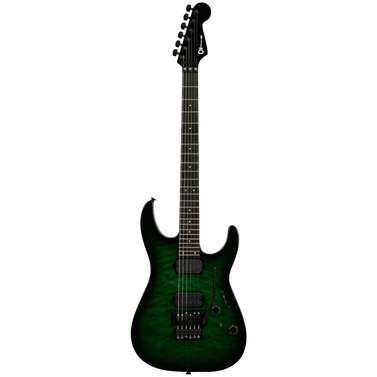 Charvel Pro-Mod Plus Dinky DK24 HH FR QM EB Ebony FB (Cloaked Emerald Green)