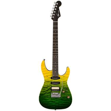 Charvel Pro-Mod Plus Dinky DK24 HSS 2PT EB QM Ebony Fingerboard (Zombie Fade)