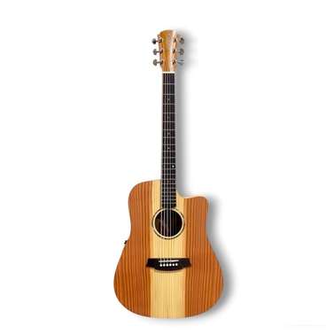 Cole Clark Studio Dreadnought Solid Redwood Top Acoustic Electric Guitar inc Gig Bag