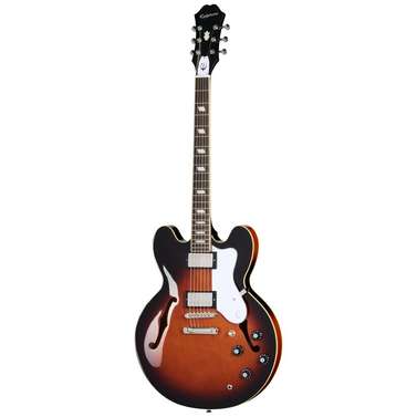 Epiphone Bonehead Riviera Electric Guitar (Dark Tobacco Sunburst) inc Hard Case