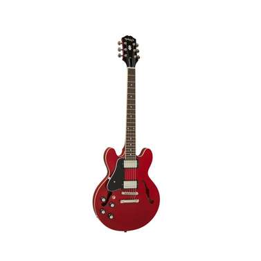 Epiphone ES-335 Left-Handed Semi-Hollow Electric Guitar (Cherry) inc Gig Bag