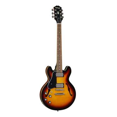 Epiphone ES-335 Left-Handed Semi-Hollow Guitar (Vintage Sunburst) inc Gig Bag