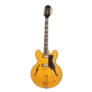 Epiphone Sheraton Frequensator Semi-Hollow Electric Guitar (Natural) inc Gig Bag