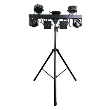 Event Lighting All-in-One LED Effects Bar w/ 2 x Movers, Derby, Pars, Laser & Strobe