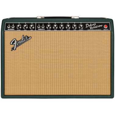 Fender '65 Deluxe Reverb Reissue Guitar Amp Combo (British Racing Green/Wheat)