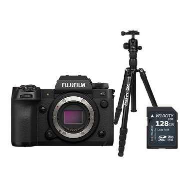 FujiFilm X-H2S Black Body Compact System Camera with PRO XCM528 and V90 Card