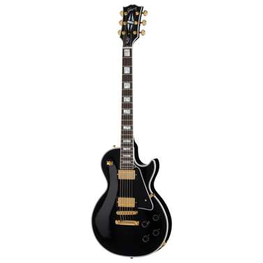 Gibson Les Paul Custom Long Scale Electric Guitar (Ebony) inc Hard Case