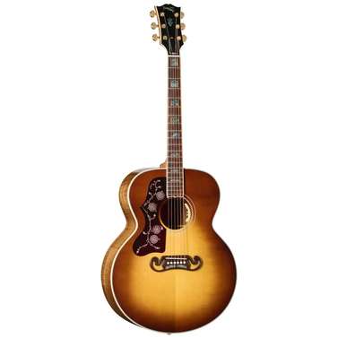 Gibson SJ-200 Left-Hand Elegant Koa (Honey Burst) inc Hard Case
