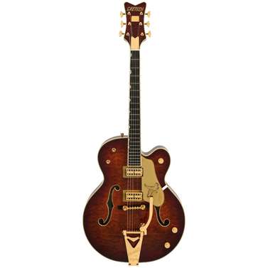 Gretsch G6136TGQM-59 Ltd Ed Quilt Classic Falcon w/ Bigsby Ebony FB (Forge Glow)