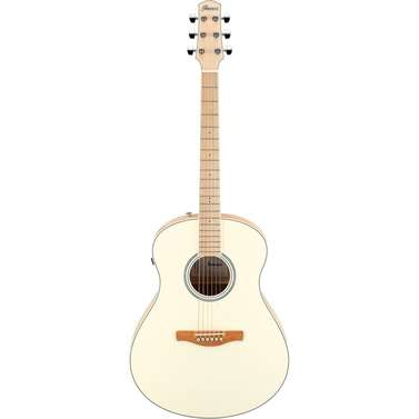Ibanez Open Pore Acoustic Guitar (Trans Antique White Peach Fuzz)