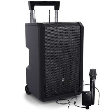 LD Systems ANNY10 160w 10" PA w/ 1x Headset & Handheld Mic & Body Pack