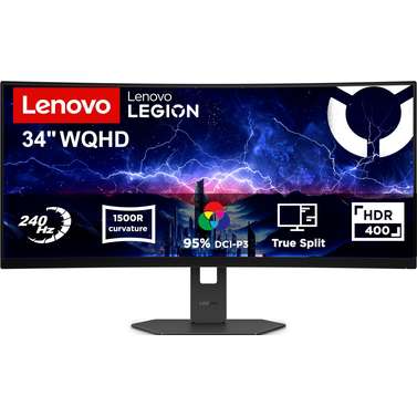 Lenovo Legion 34W-2C 34' WQHD 240Hz Curved Gaming Monitor