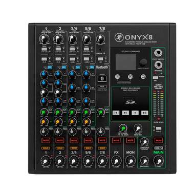 Mackie Onyx8 8-Channel Analog Mixer w/ Multi-Track USB