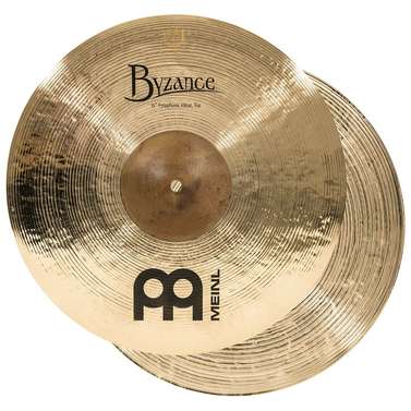 Meinl 15" Byzance Brilliant Polyphonic Hihat Cymbals (Pair)
