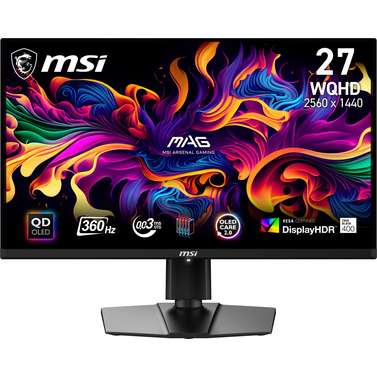 MSI MAG 271QPX 27' QHD 360Hz QD-OLED Gaming Monitor