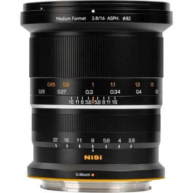 NiSi 16mm f/2.8 ASPH. Ultra-Wide Medium Format Lens (Fujifilm G-Mount)