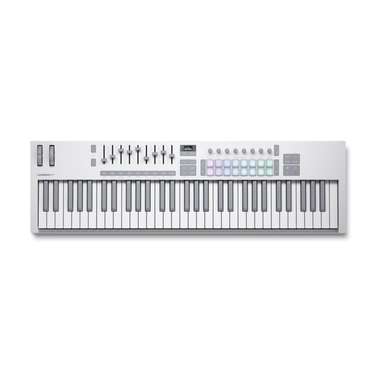 Novation Launchkey MK4 61-Note MIDI Controller Keyboard (White Edition)