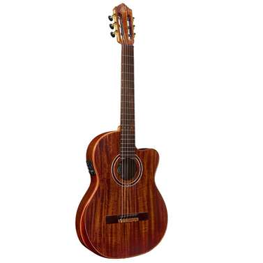 Ortega EXOTICSUITECE Private Room 4/4 Nylon String Guitar (Natural) inc Bag