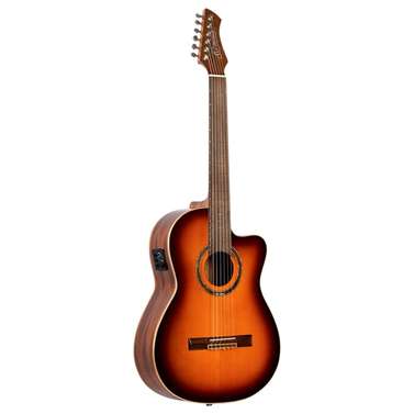 Ortega RCE238SNFT Performer Series 4/4 Classical Guitar (Sunburst) inc Bag