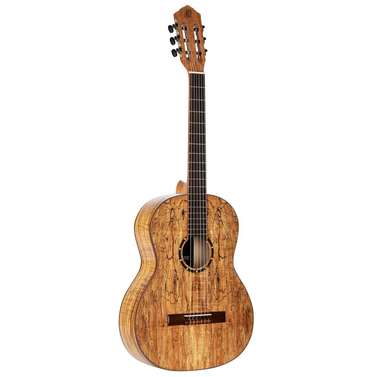 Ortega Private Room 4/4 Nylon String Guitar (Spalted Maple Natural) inc Bag