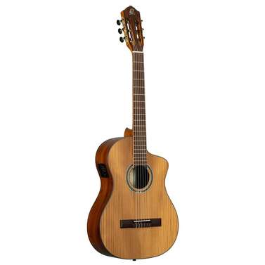 Ortega RCE23RO Thermo 4/4 Nylon String Guitar (Satin Dark Brown) inc Bag