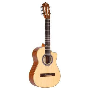 Ortega RQ25 Requinto Series 1/2 6-String Acoustic Guitar (Natural)
