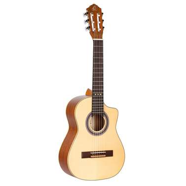 Ortega RQ38 Requinto Series Pro 1/2 Acoustic Guitar (Natural) inc Gig Bag