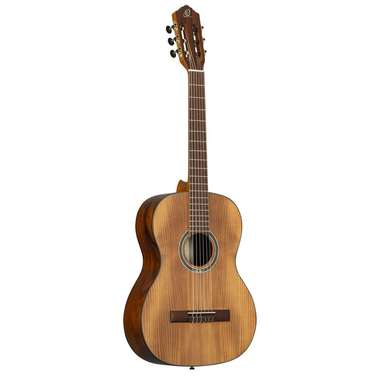 Ortega Thermo Series 4/4 Nylon String Guitar (Satin Dark Brown) inc Bag