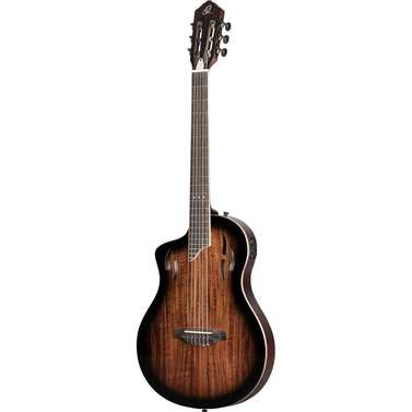 Ortega TourPlayer DeLuxe Left-Hand Nylon String Guitar (Acacia Burst) inc Bag