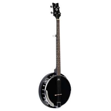 Ortega OBJ250SBK Raven Series 5-String Banjo Mahogany (Black) inc Bag