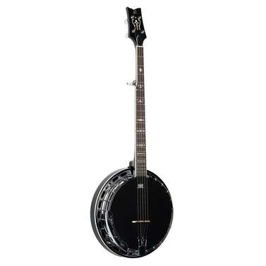 Ortega Raven Series 5-String Banjo Mahogany (Black) inc Bag